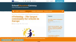 
                            9. eTwinning ? The largest community for schools in Europe