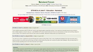 
                            5. ETX-NG Is A Joke!!! - Education - Nigeria - nairaland.com