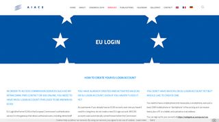 
                            6. EU Login | AIACE-EUROPA