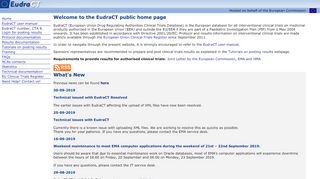 
                            3. EudraCT Public website - Home page