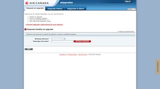 
                            7. eUpgrades - Air Canada