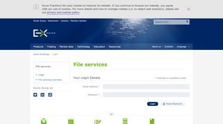 
                            5. Eurex Exchange - Login