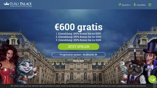 
                            2. Euro Palace Online Casino | 600 € GRATIS