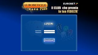 
                            4. Eurobet & You Log-In