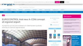 
                            9. EUROCONTROL trial new A-CDM concept at regional airport