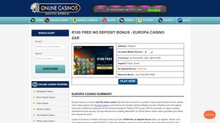 
                            4. Europa Casino | R24,000 Free Bonuses - Top ZAR Online Casinos