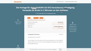 
                            7. EUROPA GO KFZ-Versicherung direkt online kündigen