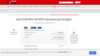 
                            6. EUROPA GO KFZ-Versicherung kündigen - so …