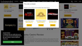 
                            7. Europaplay Casino - Review | Online Casino Reports