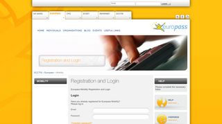 
                            9. Europass - Mobility - Registration and Login