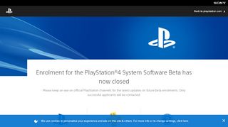 
                            4. Europe - PlayStation®4 System Software Beta - PlayStation Beta