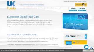 
                            4. European Diesel Fuel Cards | UK Fuels