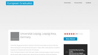 
                            8. European Graduates | Universität Leipzig, Leipzig Area ...