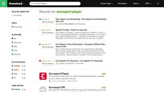 
                            11. Eurosport Player - Free downloads and reviews - CNET ...