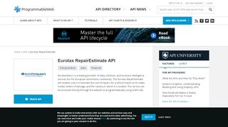 
                            4. Eurotax RepairEstimate API | ProgrammableWeb