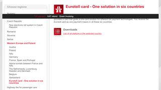 
                            2. Eurotoll card - One solution in six countries - MOL Group Cards