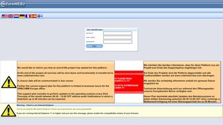 
                            1. EuroWeb2 NL Login - EuroWeb 2 Version 2.0.9 43 Login