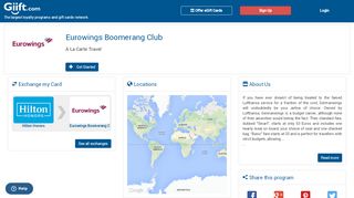 
                            8. Eurowings Boomerang Club miles program - Giift.com