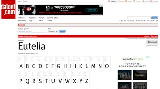 
                            6. Eutelia Font | dafont.com