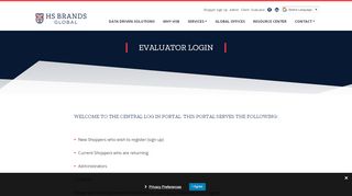 
                            11. Evaluator Login - HS Brands Global