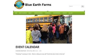 
                            8. Event Calendar | - Blue Earth Farms