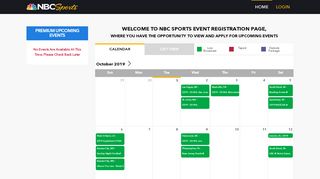 
                            7. Event Calendar View | NBC Sports Event Website