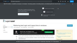 
                            8. event log - Retrieving last Login and Logout time …