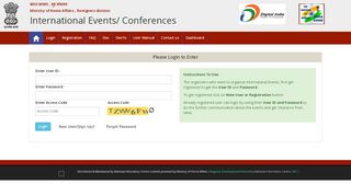 
                            5. Event Management - conference.mha.gov.in