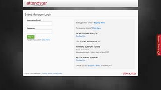 
                            7. Event Manager Login - AttendStar