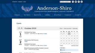 
                            7. Events | Anderson-Shiro Consolidated Independent School District