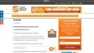 
                            4. Events - Content Marketing Institute