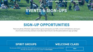 
                            5. Events & Sign-Ups | Spirit Church