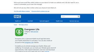 
                            6. Evergreen Life app - NHS