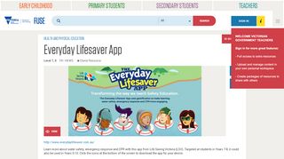 
                            8. Everyday Lifesaver App - FUSE - Department of Education & Training