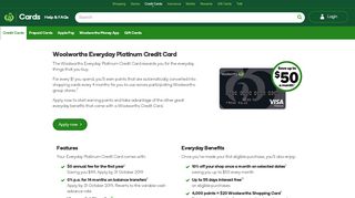 
                            3. Everyday Platinum Credit Card | Woolworths …