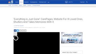 
                            8. 'Everything is Just Gone': CarePages, Website For Ill ...