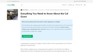 
                            4. Everything You Need to Know About the Cal Grant