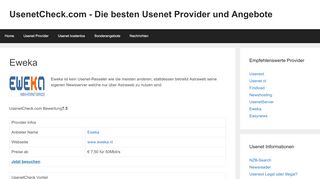 
                            6. Eweka Usenet - Jetzt nur 7,50€ für 50Mbit/s