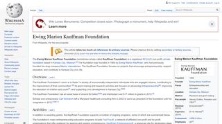 
                            8. Ewing Marion Kauffman Foundation - Wikipedia