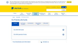 
                            1. Ex-Friends Life funds - Aviva For Advisers