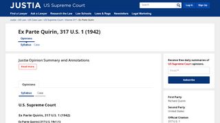 
                            4. Ex Parte Quirin :: 317 U.S. 1 (1942) :: Justia US Supreme ...