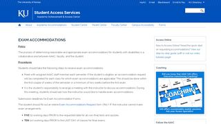 
                            9. Exam Accommodations - Student Access Services - The University ...