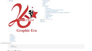 
                            2. Exam Portal - Graphic Era University
