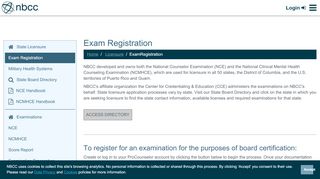 
                            4. Exam Registration | NBCC