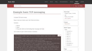 
                            9. Example: basic TCP messaging - Library - Node-RED