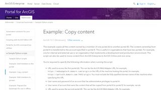 
                            2. Example: Copy content—Portal for ArcGIS (10.7 and 10.7.1 ...