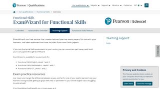 
                            6. ExamWizard for Functional Skills | Pearson qualifications