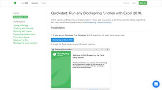 
                            2. Excel - Quickstart – Blockspring Docs