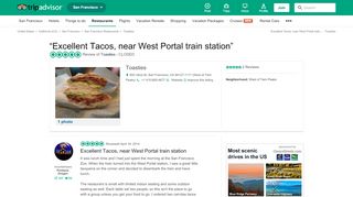 
                            5. Excellent Tacos, near West Portal train station - Review of Toasties ...