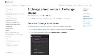 
                            7. Exchange admin center in Exchange Online | Microsoft Docs